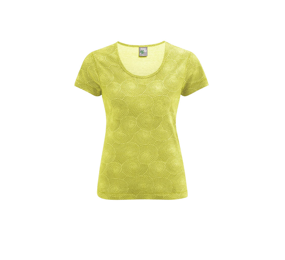 T-shirt femme en coton biologique T-shirt Spirale