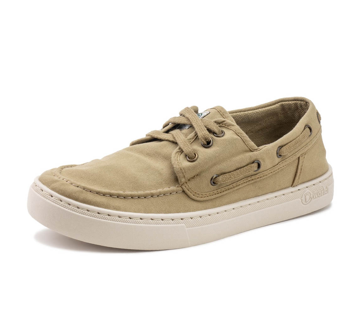 Chaussure bateau en coton biologique Nautico Quercia